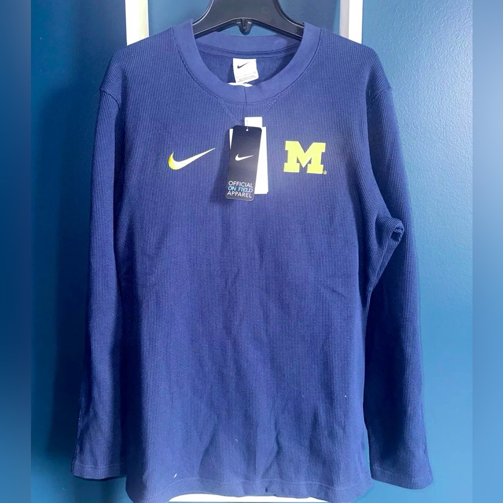 Nike Michigan Wolverines On-Field Crewneck